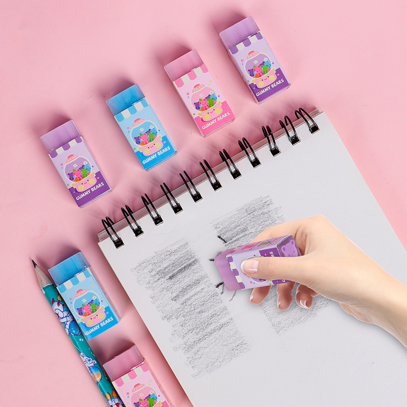 Weibo Cartoon bear filled eraser leaves no trace, no debris, high appearance level, cute children and student stationery wholesale Application Scenario