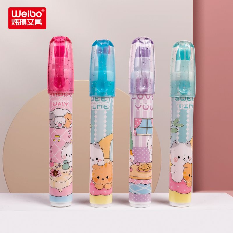 Weibo Stationery offers cute cartoon cat erasers for primary school students as rewards. These erasers are clean, free of lint and marks, and have replaceable cores details Picture