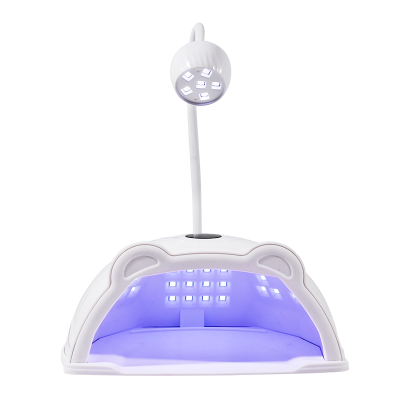 HS-887 new rotatable nail lamp, cross-border new product, two-in-one nail machine, light therapy lamp, nail polish curing lamp details Picture