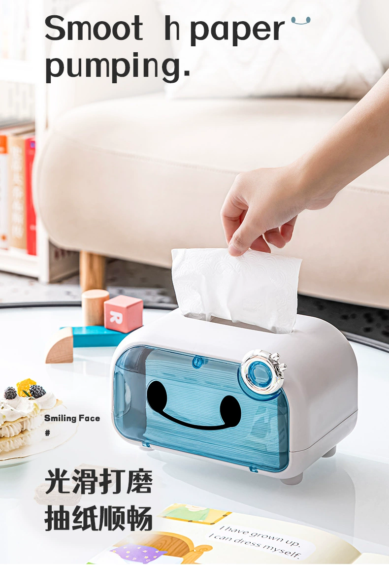 Y169-536 Desktop Tissue Box, desktop storage box, multi-functional tissue box, Cute household toilet paper box detail image 4