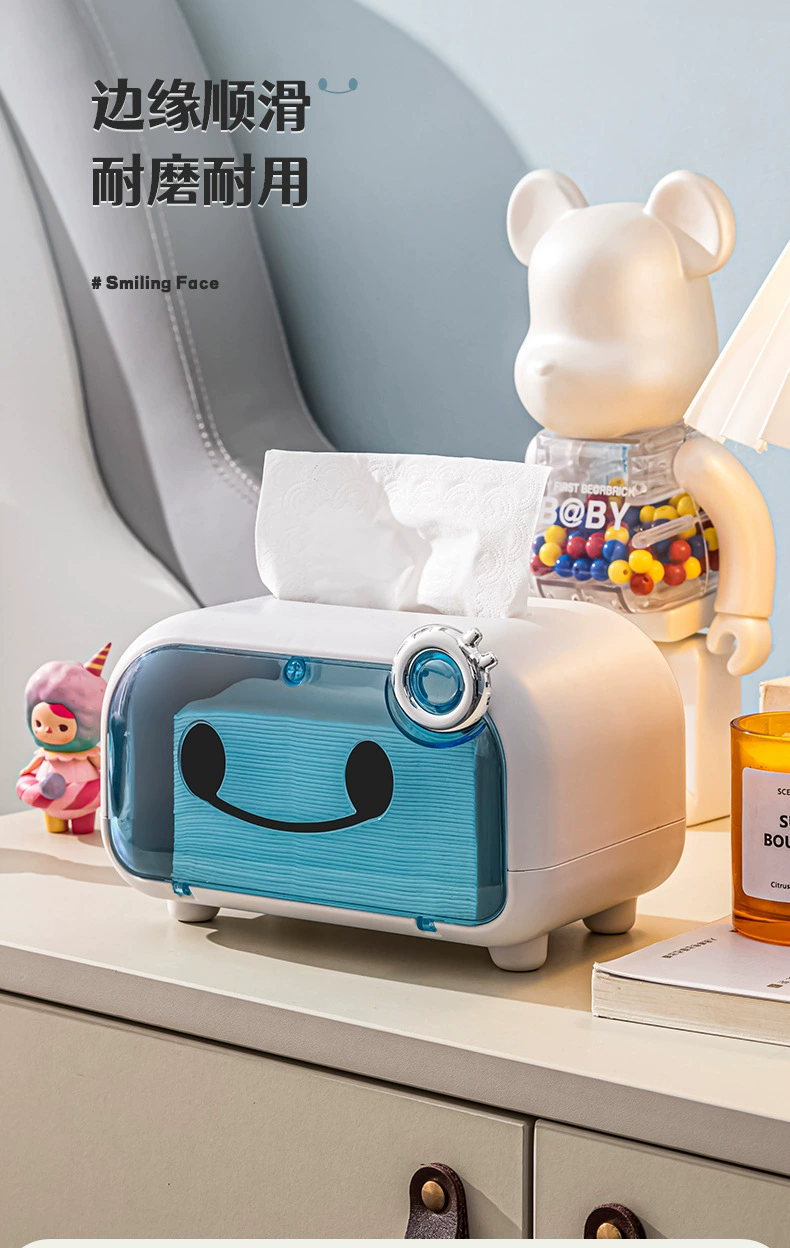 Y169-536 Desktop Tissue Box, desktop storage box, multi-functional tissue box, Cute household toilet paper box detail image 9