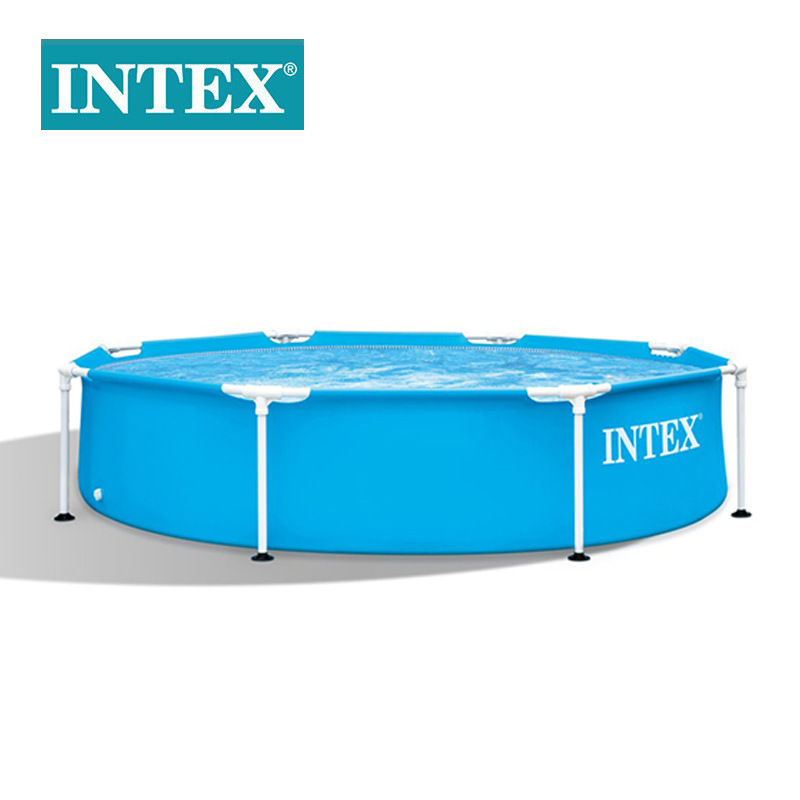 INTEX28205家庭游泳池8尺圆形管架水池儿童户外支架戏水水池详情图4