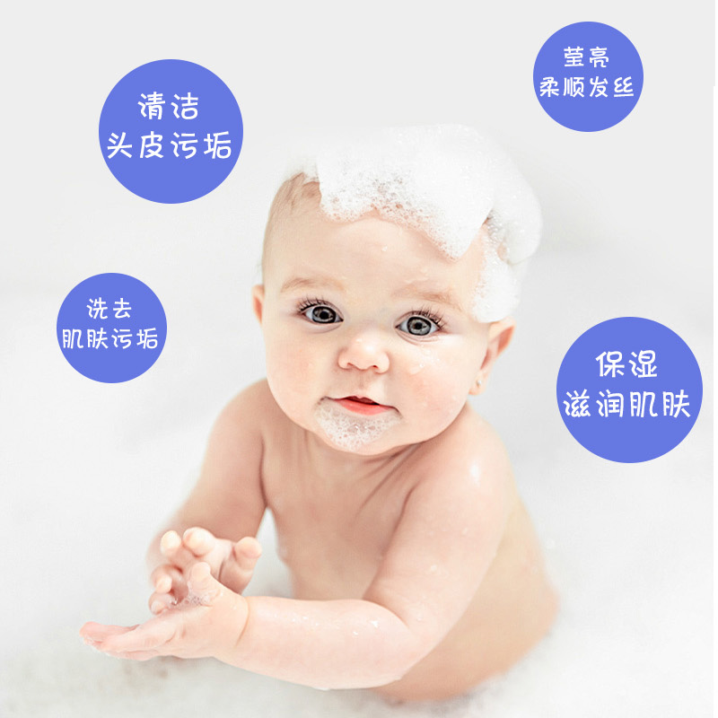 Kababa Kuba Children's Moisturizing Shampoo Cleans Skin, Soothes Skin, Controls Oil, Leaves Fragrance And Protects Baby's Skin Application Scenario