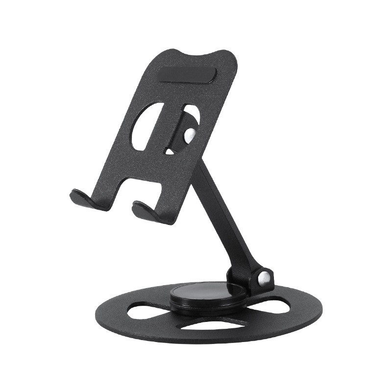 230806 Iron desktop Folding phone Stand, Metal rotatable phone stand, IPAD tablet desktop phone stand, lazy person's stand details Picture