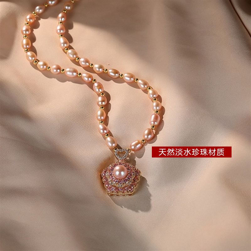 天然淡水珍珠项链毛衣链