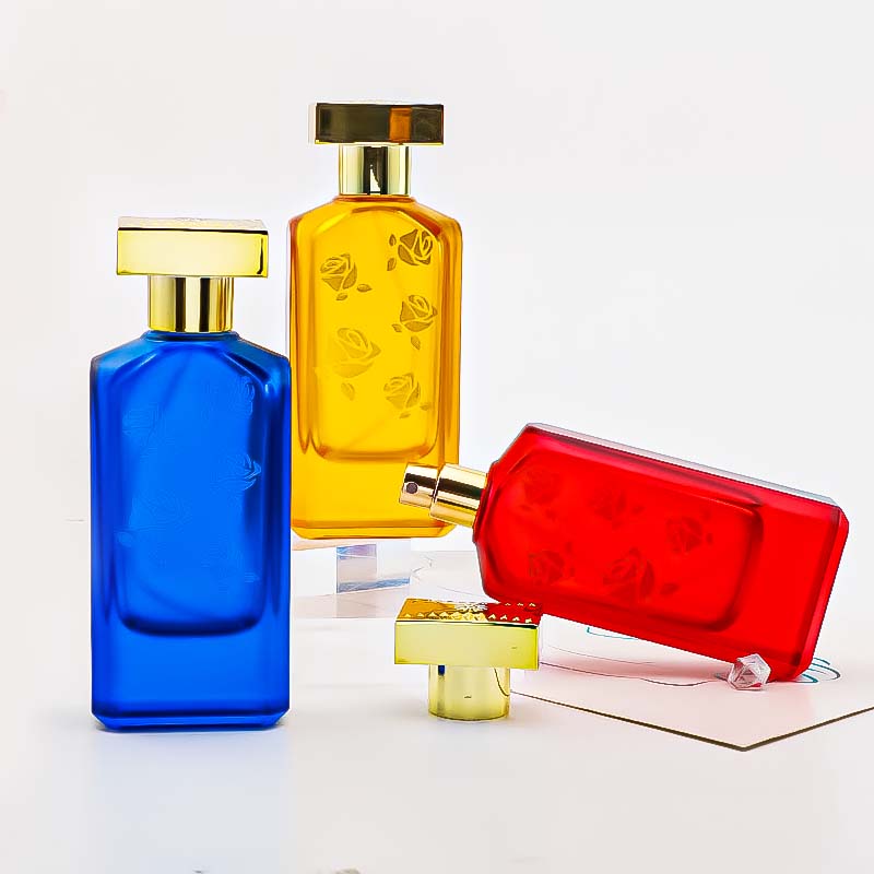 鸿源玻璃现货50ML香水瓶旅行分装方形喷雾瓶小样香水替换装详情图3