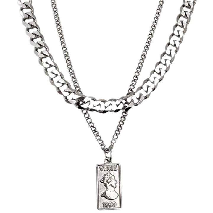 古巴链男士吊坠款式多多