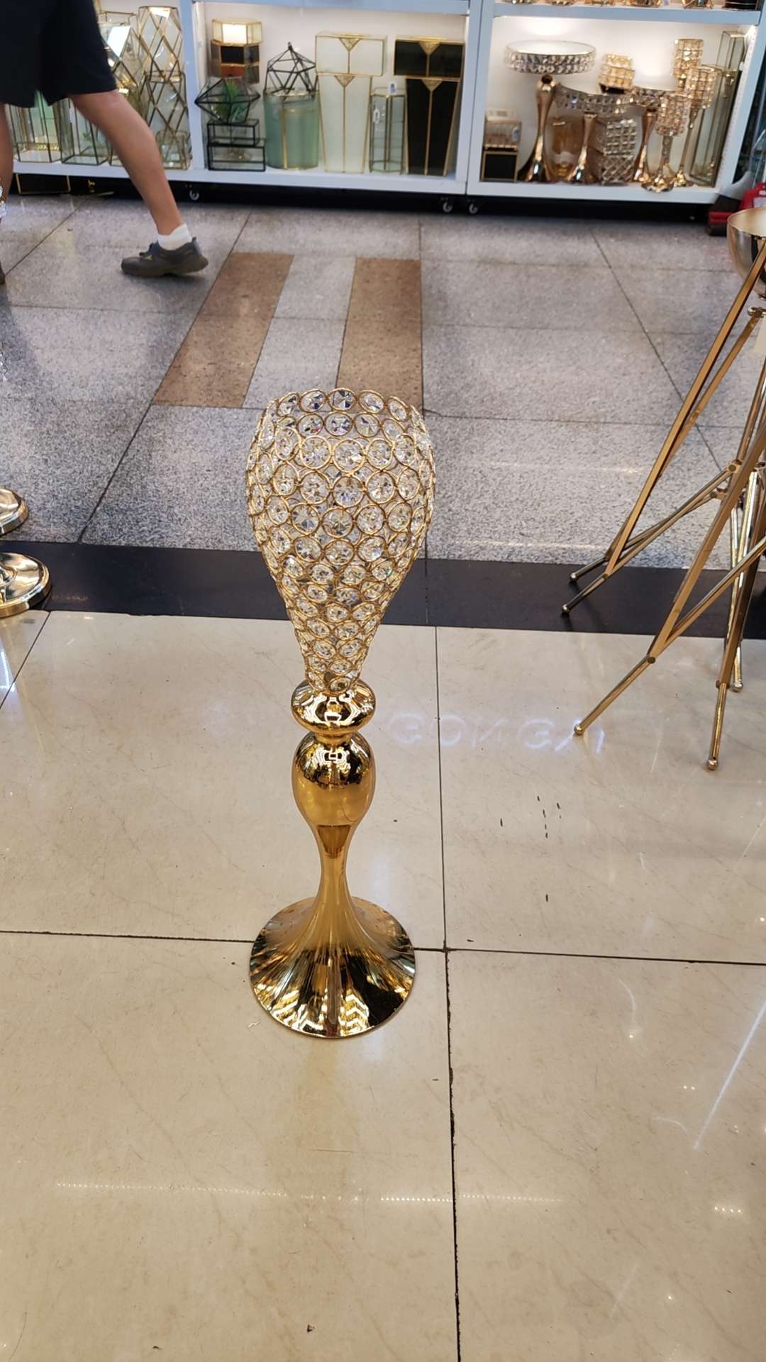 Wedding flower arrangement vase