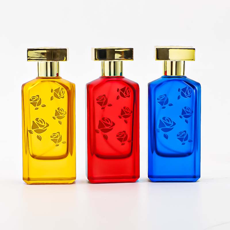鸿源玻璃现货50ML香水瓶旅行分装方形喷雾瓶小样香水替换装详情图2