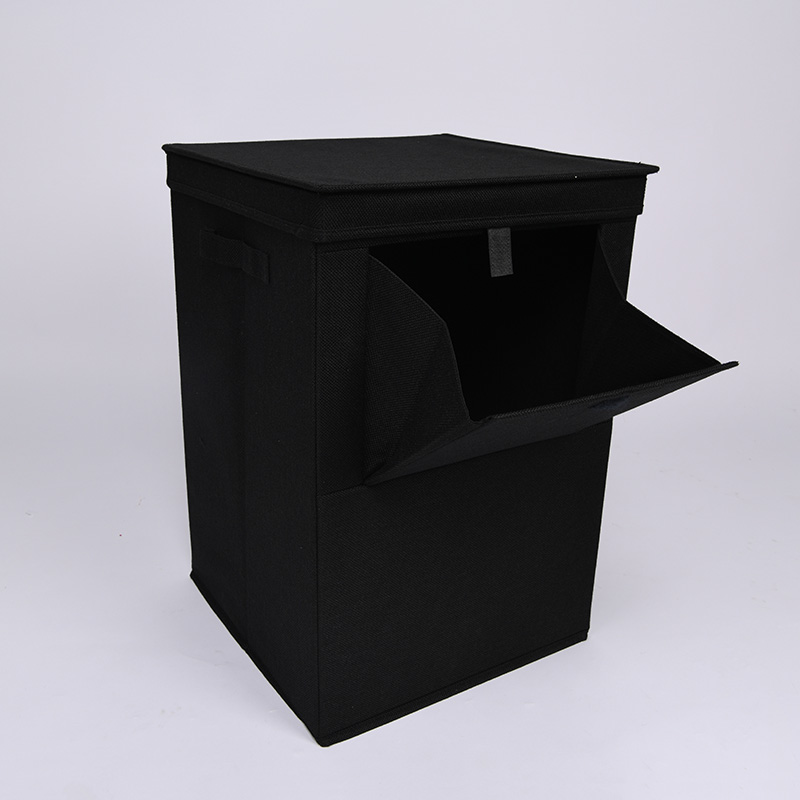 多巴胺色系棉麻材质懒人收纳箱 可折叠设计 轻松整理生活 36x36x55