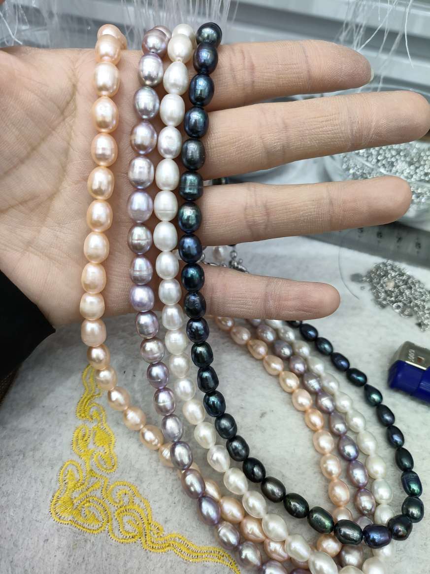 天然淡水珍珠项链毛衣链简约百搭款