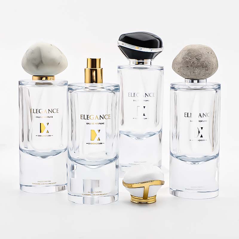 Hongyuan Glass has 100ML perfume bottles in stock, travel sub-packs, stone cap spray bottles, sample perfume replacement packs Application Scenario