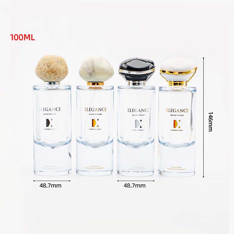 Hongyuan Glass has 100ML perfume bottles in stock, travel sub-packs, stone cap spray bottles, sample perfume replacement packs Item Picture