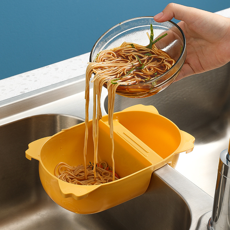 马鞍式沥水篮创意厨房水槽厨余垃圾沥水挂篮水池蔬菜沥水架收纳架