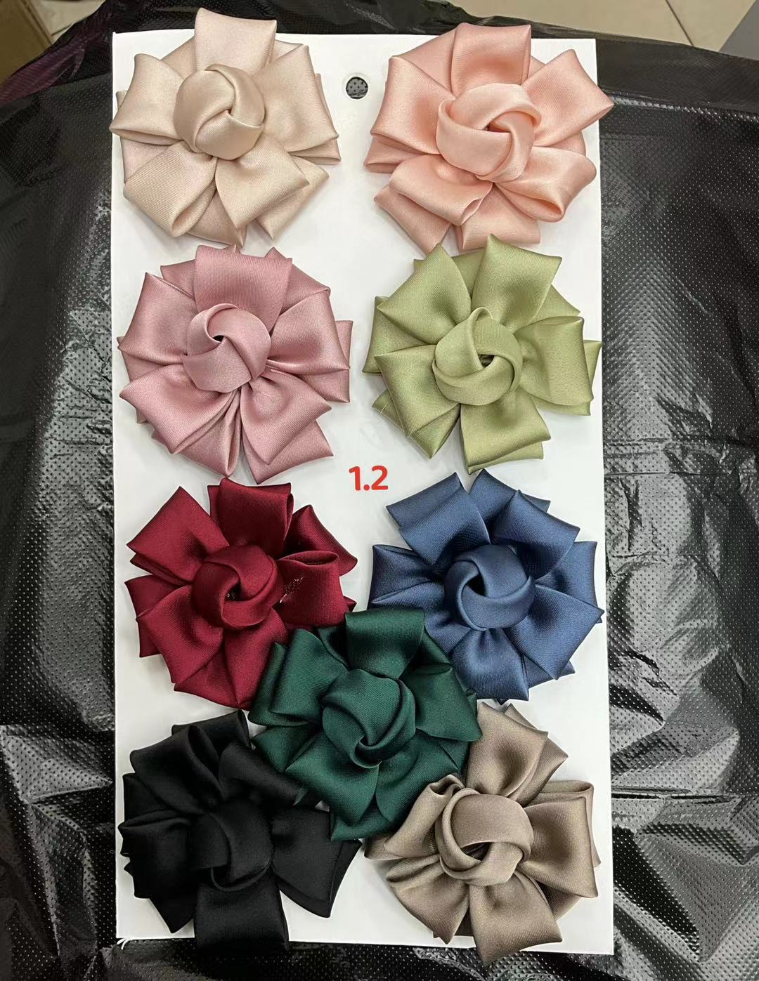 缎面雪纺纱材料6+5+3片花苞布花布艺花朵花朵辅料详情图1