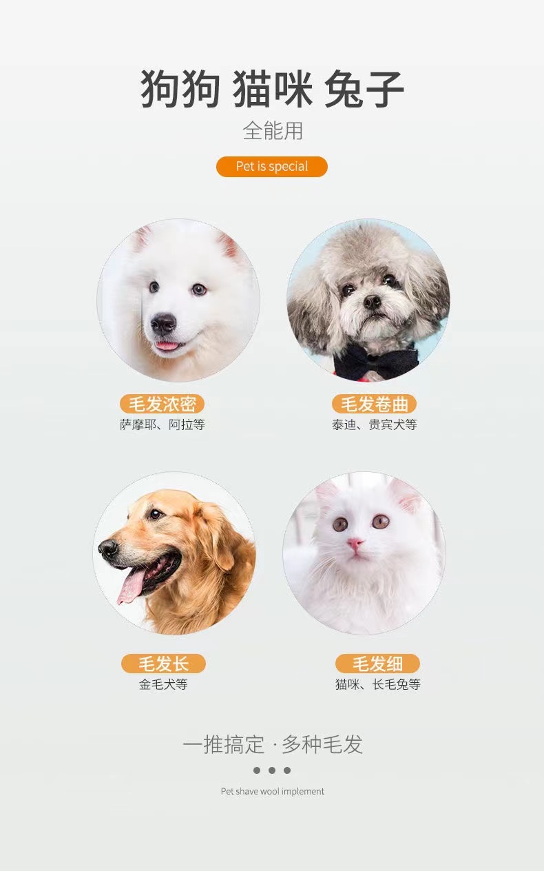 新品上市！专业狗狗剃毛器，适用于泰迪、猫咪等宠物，轻松推剪脚毛，让爱宠毛发更整洁，价格合理，赠品丰富，错过可能会有遗憾哦！详情图4