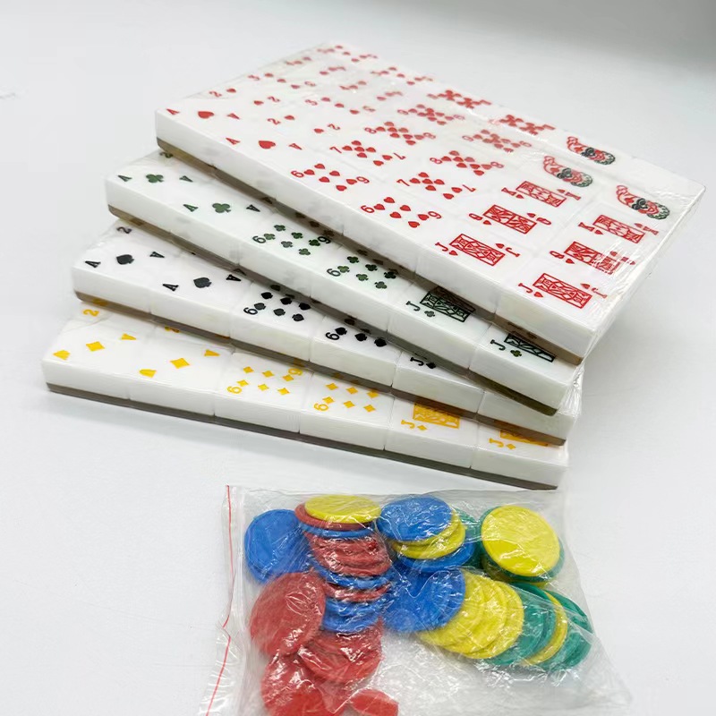 Crystal Poker Mahjong Table Game Party Group To Build Game Cards Creative Poker Factory Spot Direct Supply Application Scenario