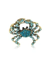 Ziyang Accessories 2023 New Chinese-style water diamond crab brooch, high-end women's personalized and fashionable brooch, elegant brooch, coat cardigan with accessories factory direct sales Item Picture