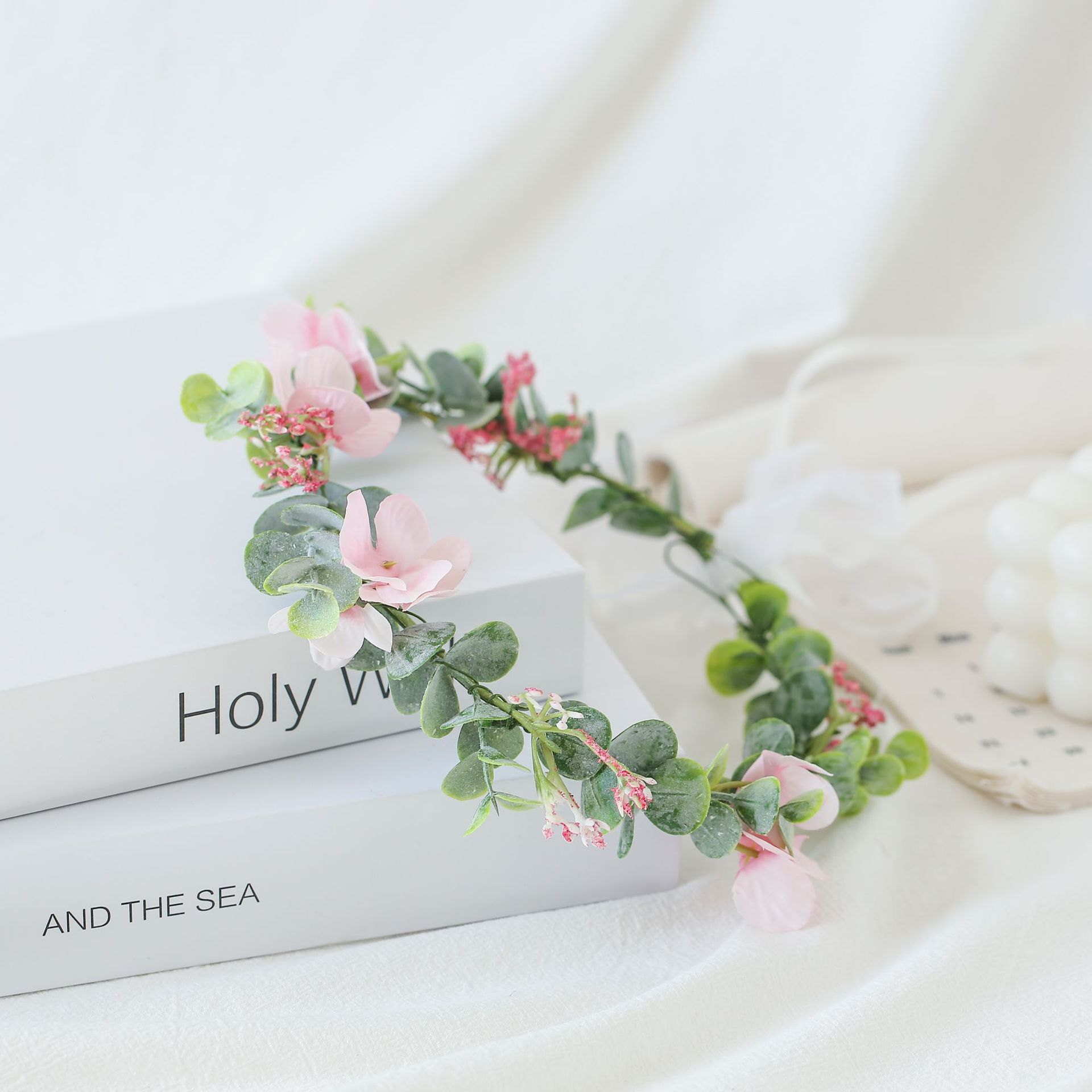 发夹/头饰/古风发夹/花环头饰 白底实物图