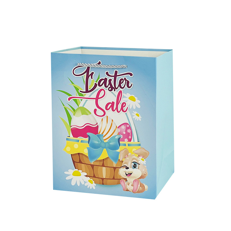 Wholesale of new Easter packaging bags, little rabbit cartoon gift bags, handbags and paper bags details Picture