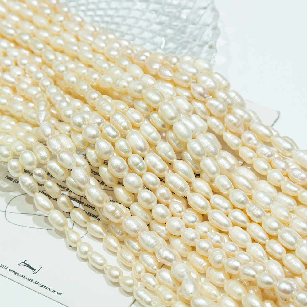 天然淡水珍珠6-7mm螺纹珍珠diy手工串珠详情图2
