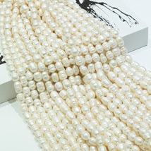 天然淡水珍珠10-11mm螺纹长珍珠diy串珠