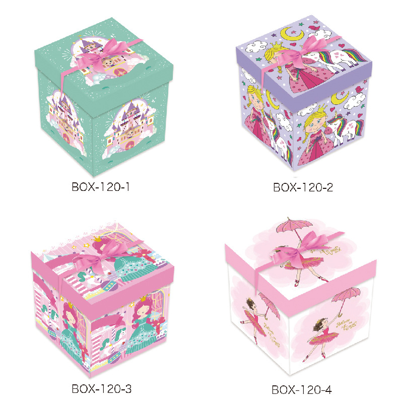 佰世特包装350g 白卡卡通城堡公主芭蕾舞女孩儿童梦幻礼物盒礼品盒GIFT BOX礼品盒详情图1