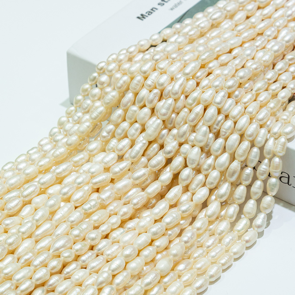 天然淡水珍珠6-7mm螺纹珍珠diy手工串珠