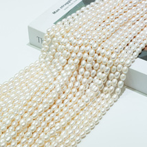 天然淡水珍珠8-9mm白色米珠散珠