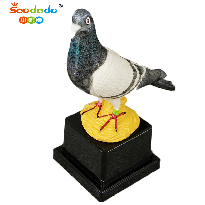 Small dudu XDJZ-02G Resin trophy Creative Pigeon trophy Metal Metal trophy Racing pigeon pigeon trophy wholesale