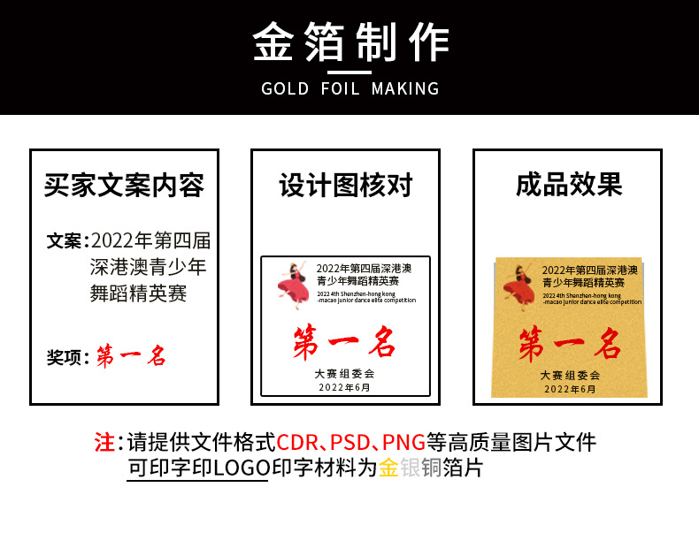 小嘟嘟XDJZ-2220五角星奖杯杯儿童舞蹈芭蕾舞比赛奖品五角星奖杯定 做详情10