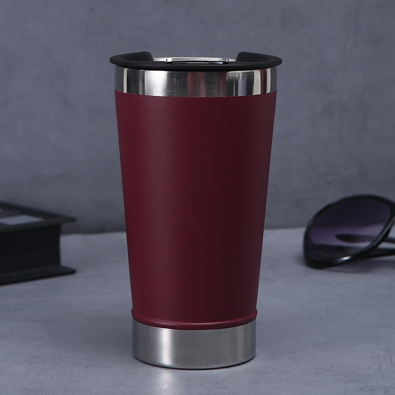 Cross-border nuevo 304 acero inoxidable alto nivel de apariencia portátil frío taza de aislamiento doble vacío con abridor taza de cerveza Item Picture