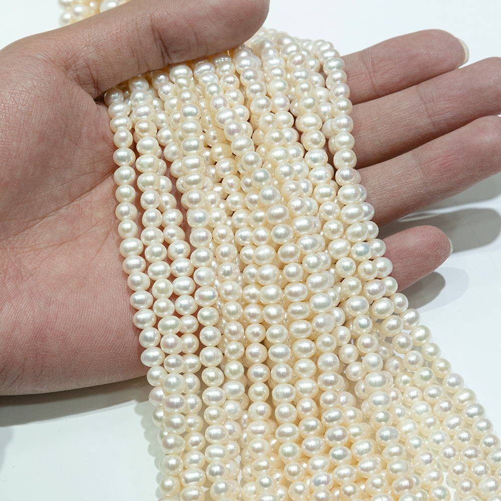 天然淡水珍珠5-5.5mm散珠串珠手工DIY详情图4