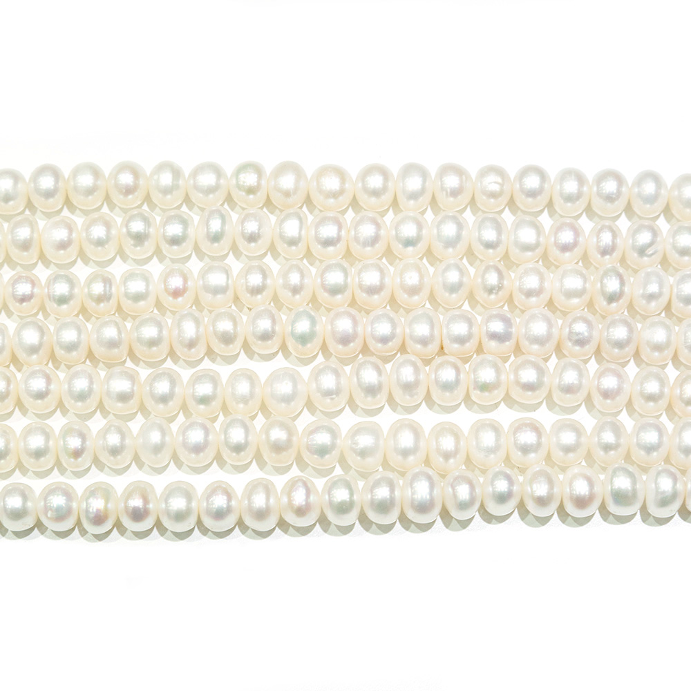 天然淡水珍珠9-10mm圆珠散珠串珠详情图5