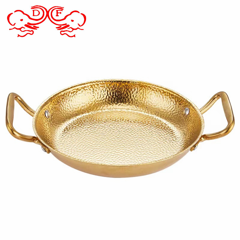 DF99040 Shouxi Pan Alcohol Stove Non-stick Dry Pot single-person small Hot pot Special Pot Set, commercial stainless steel seafood hot pot DF TRADINGHOUSE Item Picture