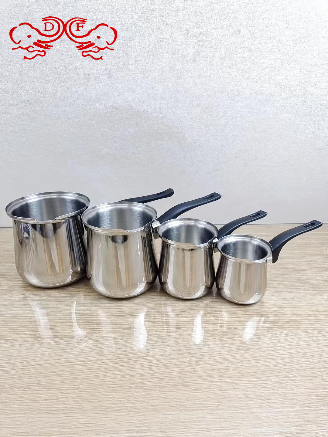 DF99841 Stainless steel coffee cup Brewing teapot Coffee pot Mocha pot Hand made coffee pot Turkish coffee pot Coffee utensils DF TRADINGHOUSE