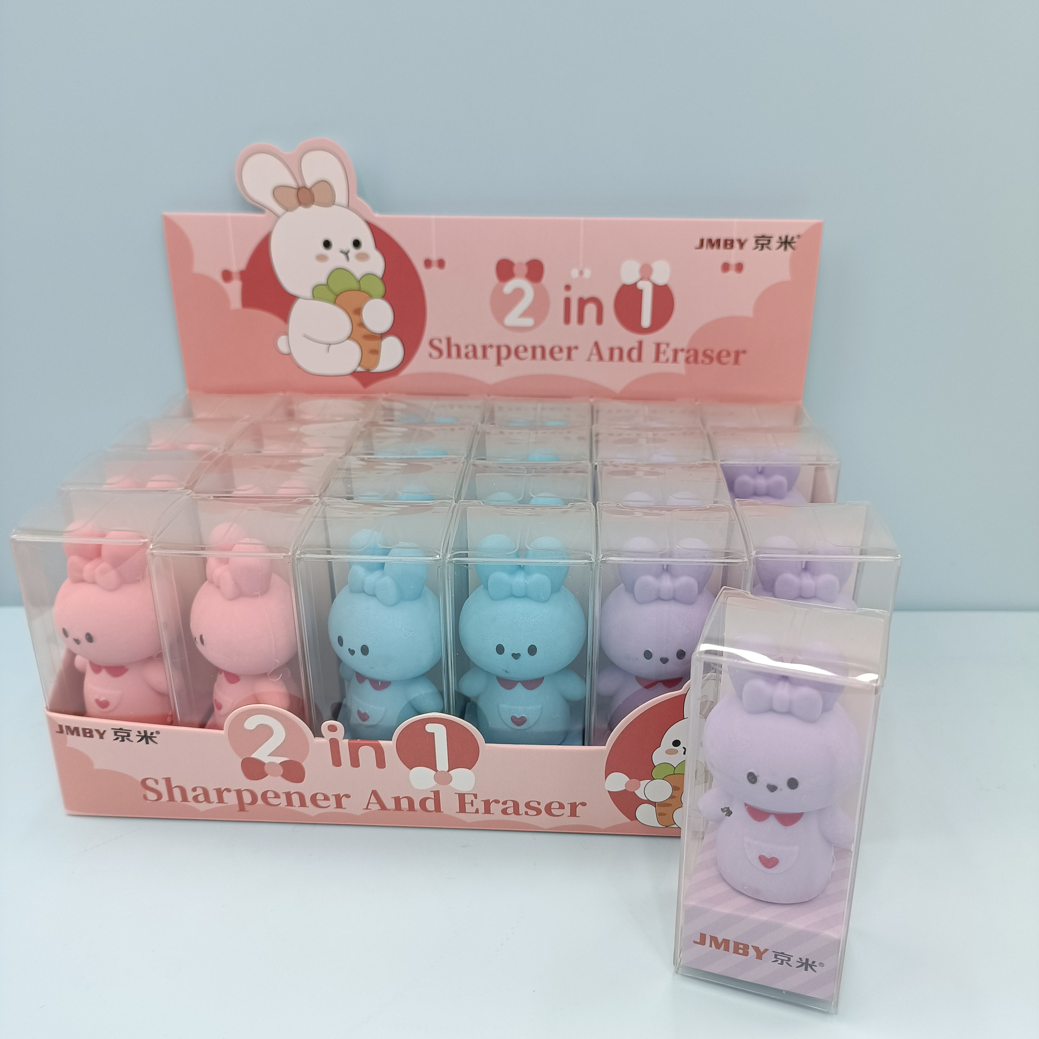 Creative stationery cartoon three-dimensional small dinosaur dual-purpose pencil sharpener rubber student supplies wholesale Specification drawing