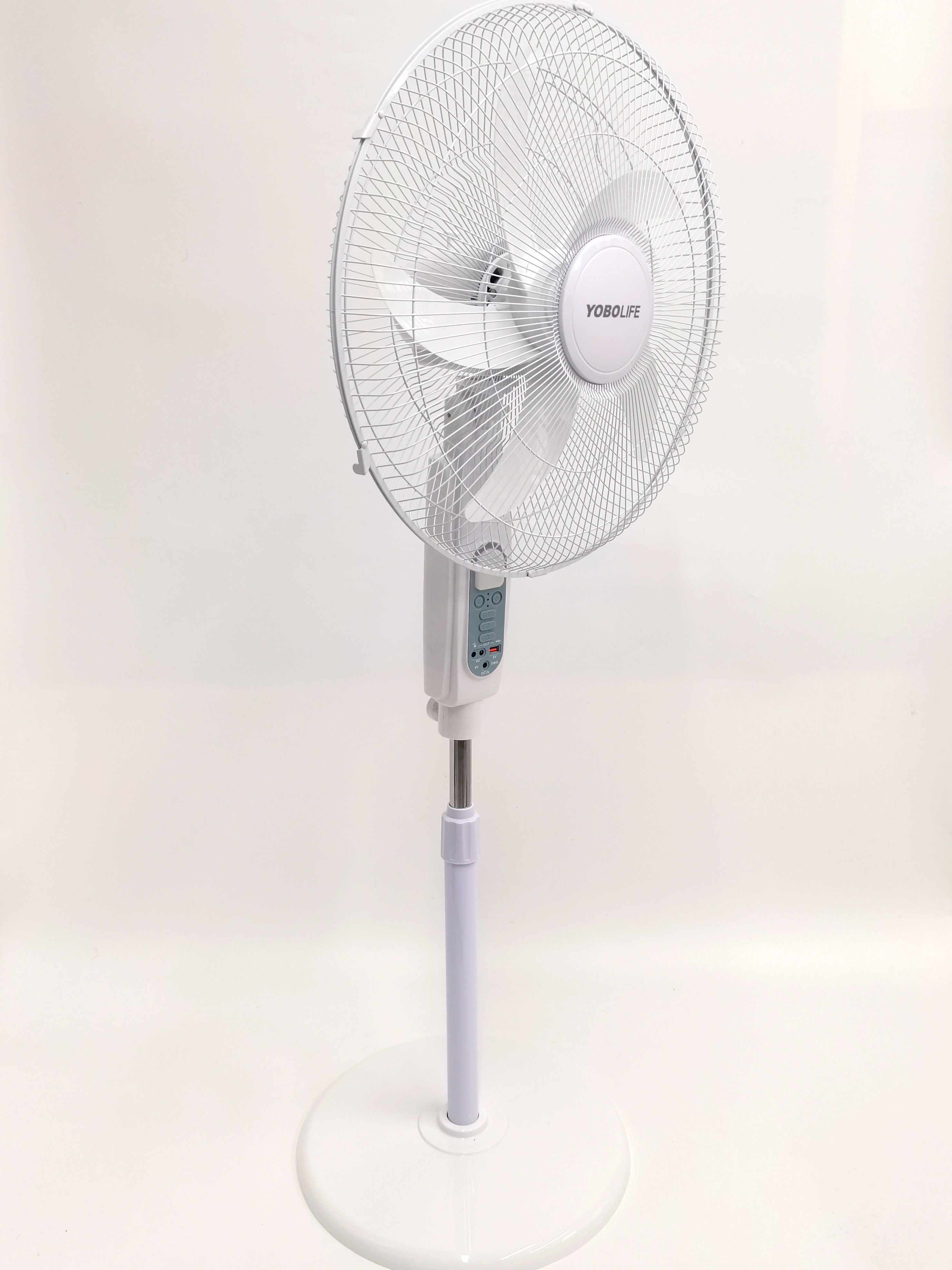 LM-186 ventilador eléctrico con carga solar Item Picture