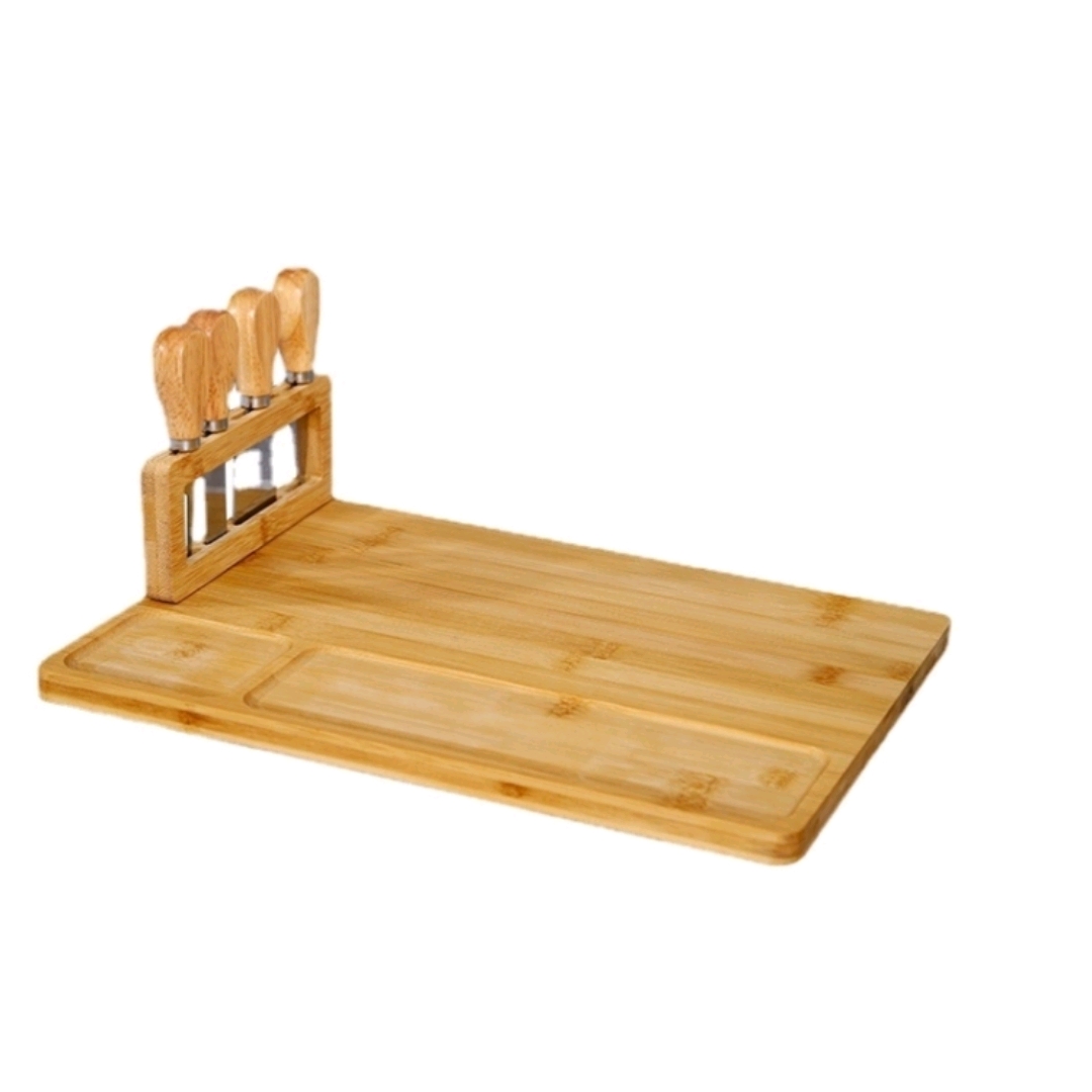 Cutting board set, simple cutting board, Nan bamboo set, cheese, cheese, fruit cheese, bread, multi-functional cheese details Picture