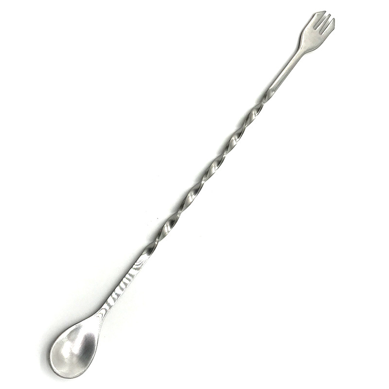DF68099 ملعقة من الفولاذ غير القابل للصدأ، وملعقة 32CM لتحريك قضيب من القهوة والشاي لتحريك ملعقة DF Trading House details Picture