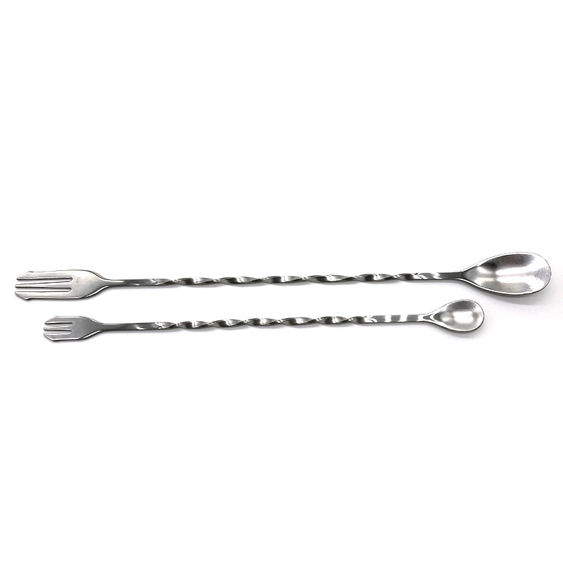 DF68099 ملعقة من الفولاذ غير القابل للصدأ، وملعقة 32CM لتحريك قضيب من القهوة والشاي لتحريك ملعقة DF Trading House