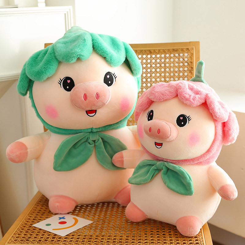 Cartoon cute pig dolls, plush toys, large bed dolls, adorable petal pig figurines, children's birthday gifts Application Scenario