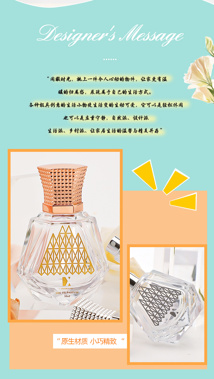 Factory wholesale of 50ml perfume glass bottles, portable perfume dispensers, reusable perfume spray bottles pic 2