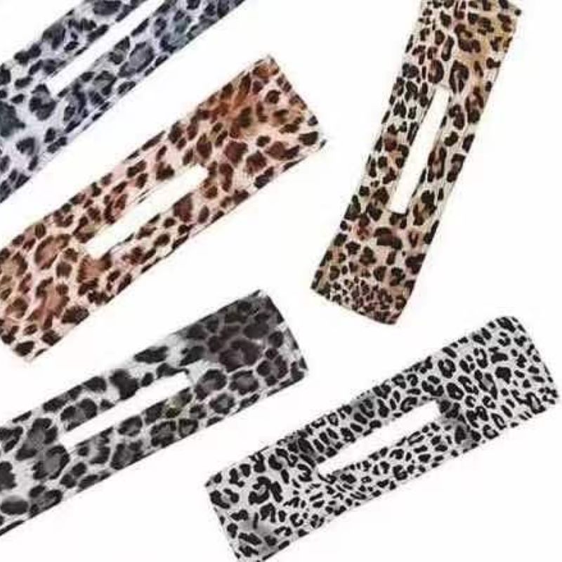 A popular online item, the lazy person's Twisty leopard print multicolored hair bun accessory from Hongchen Item Picture
