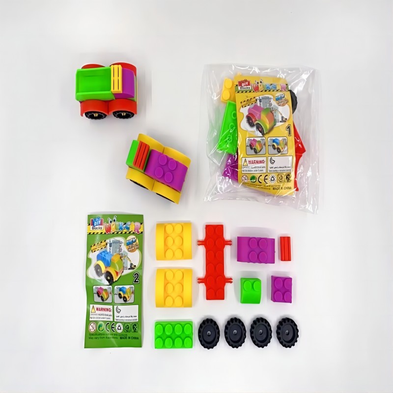 新品上市！中颗粒积木创意玩具，消防主题合金积木车，让孩子在游戏中学习，享受创造的乐趣！