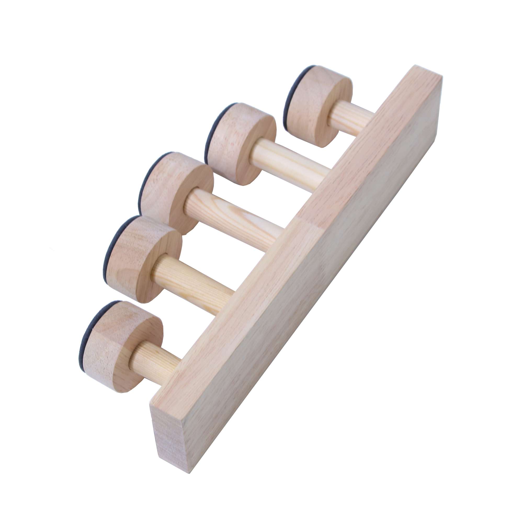 原木手镯架 实木单层手链手串绒布展示架手表架子道具饰品收纳纳架详情图3