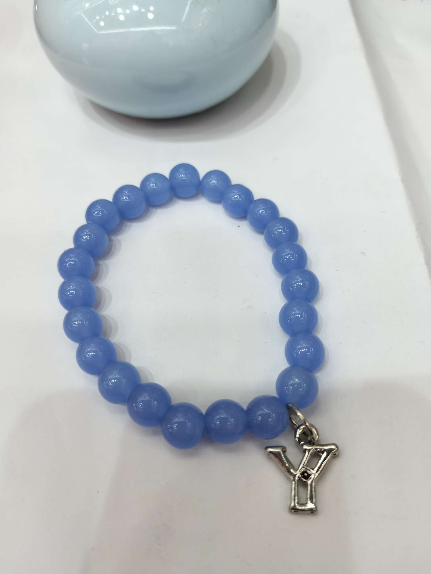 European and American fashionable glass handcrafted beaded chain bracelet Item Picture