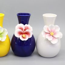 陶瓷手工花雕花花瓶装饰摆件精致家居装饰花瓶花瓶