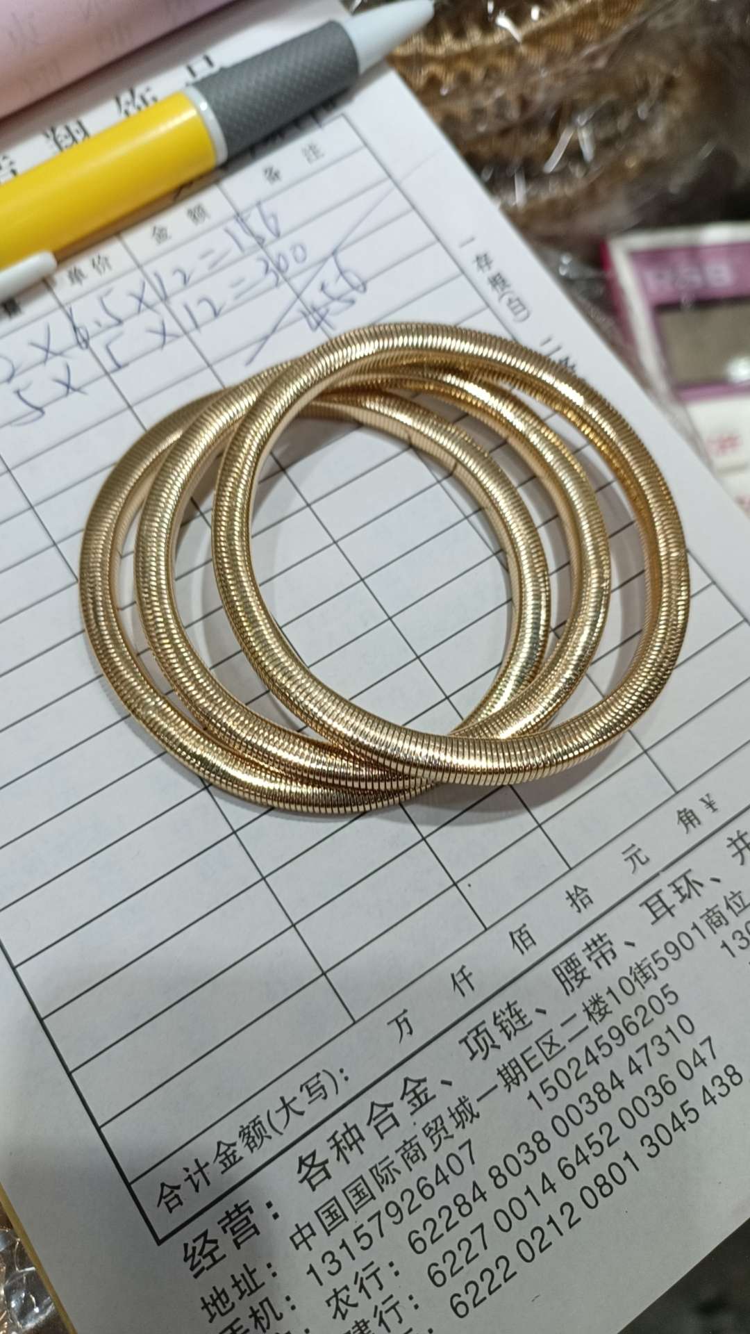 Gold bracelet for foreign trade