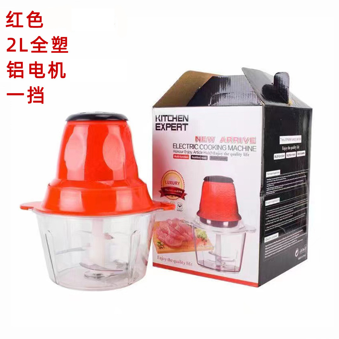 Household electric meat grinder, multi-functional kitchen food processor, 2L, 3L, 5L, 6L garlic minced meat grinder, stainless steel vegetable grinder details Picture